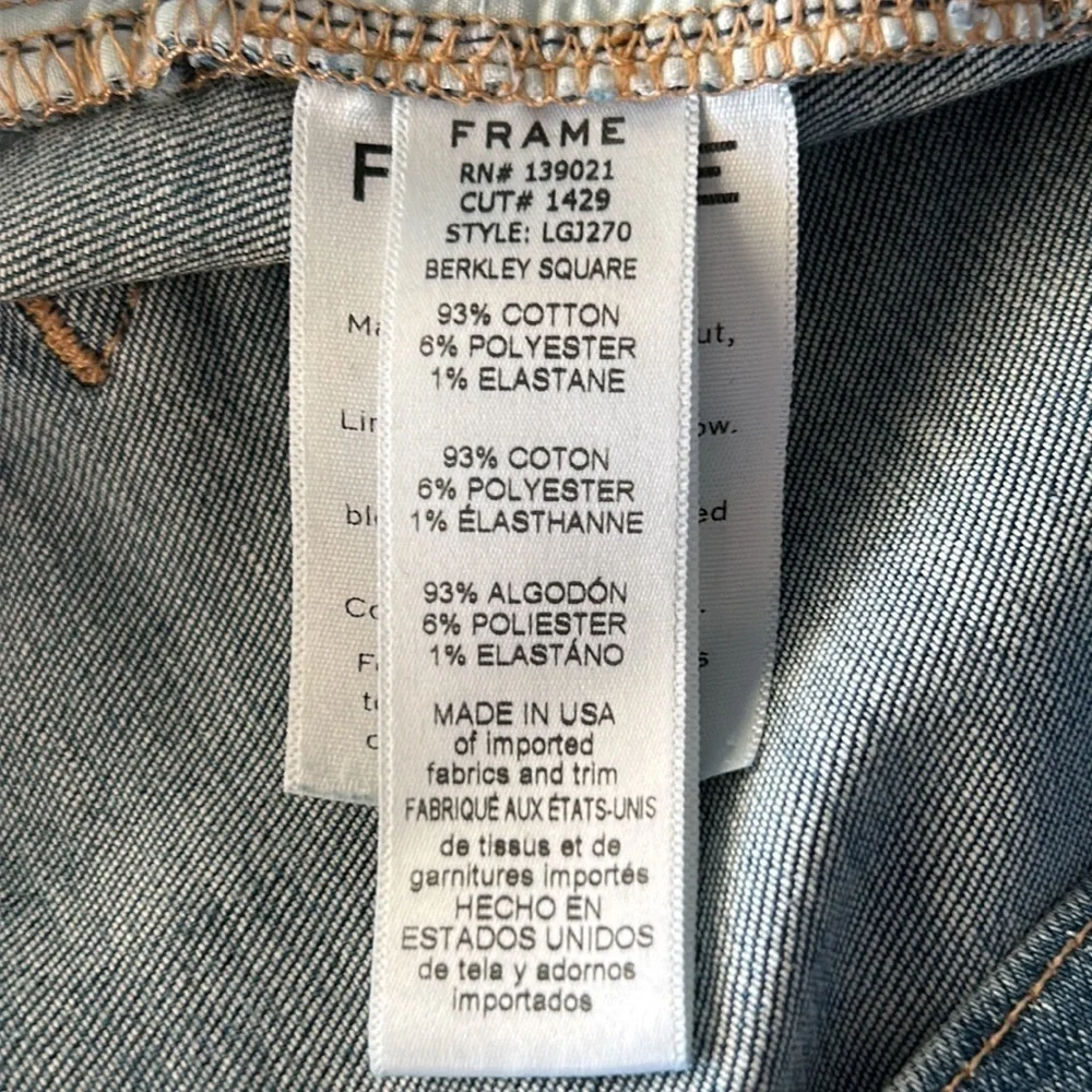 FRAME La Garcon skinny fit jeans size 25